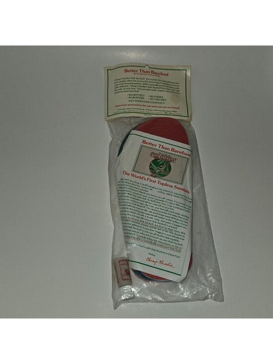 VTG NOS 2 Pkgs Cheap Charlie\'s Sole Suckers From Hawaii Topless Sandal Lot READ main image 9